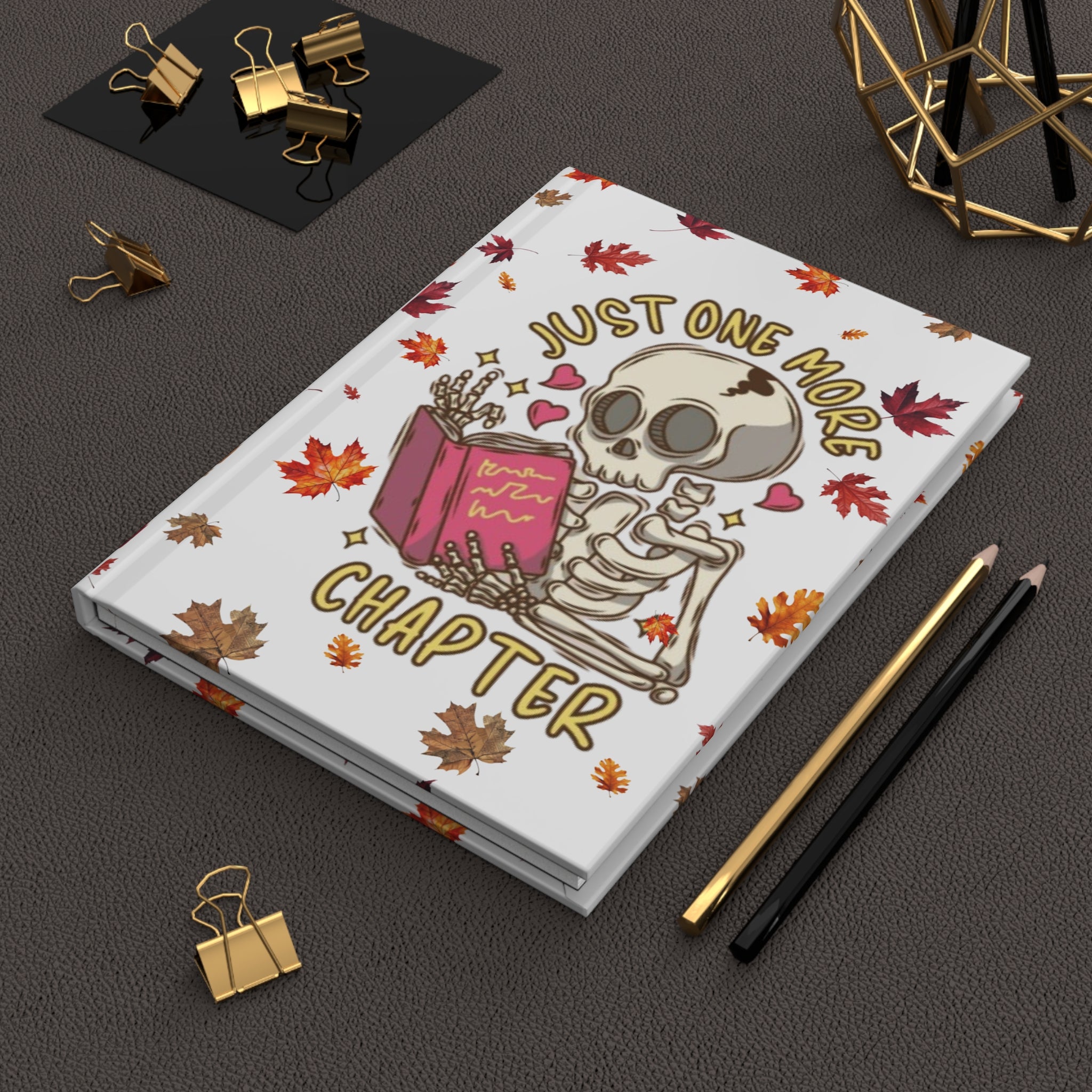 "Just One More Chapter" Notebook – Autumn Hardcover Journal