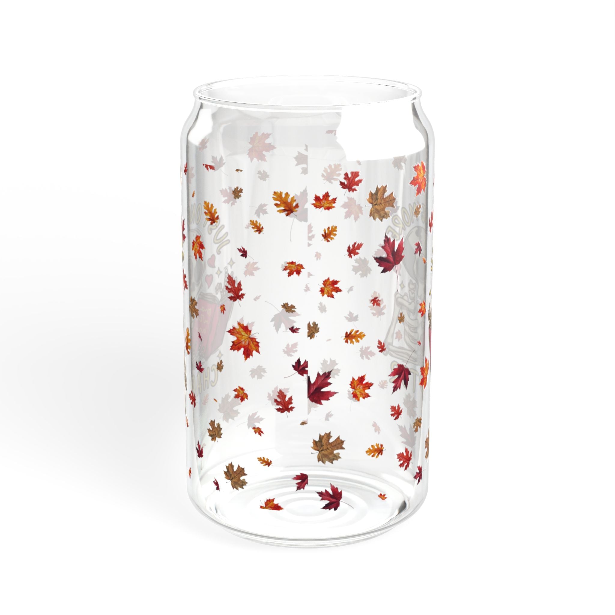 "Just One More Chapter" Sipper Glass – 16oz Autumn Drinkware