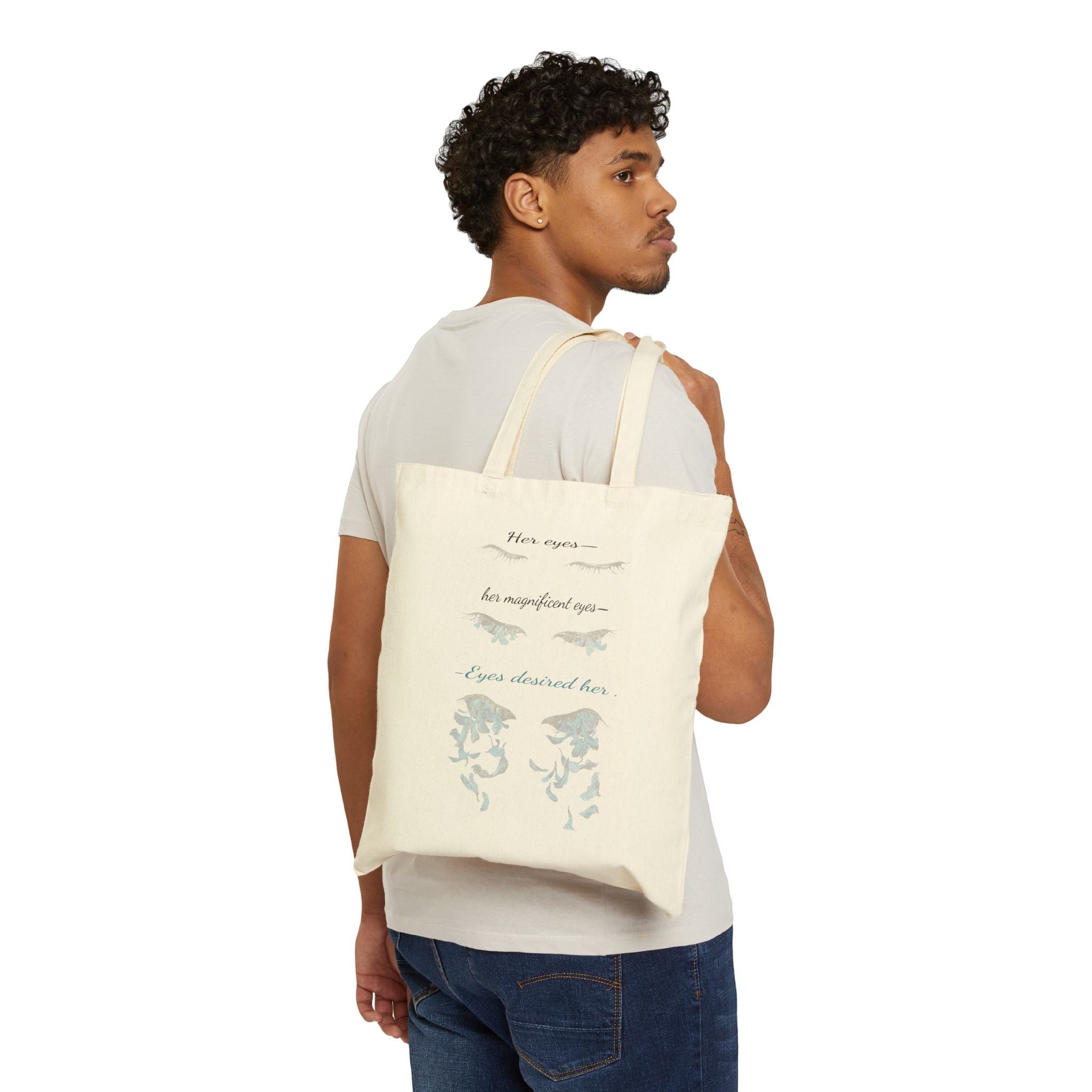 Inspirational Cotton Canvas Tote Bag - Eco-Friendly, Reusable Shopping Tote, Perfect for Everyday Use, Gift for Her, Motivational Quote Bag