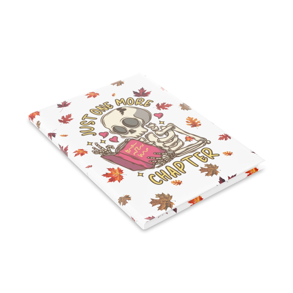 "Just One More Chapter" Puffy Cover Notebook – Fall & Halloween