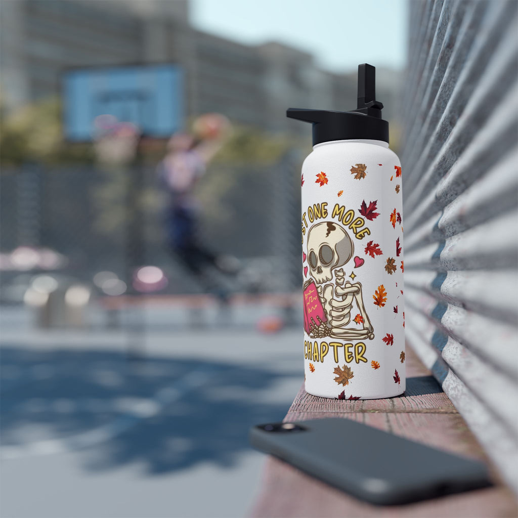 "Just One More Chapter" Stainless Steel Water Bottle – Standard Lid