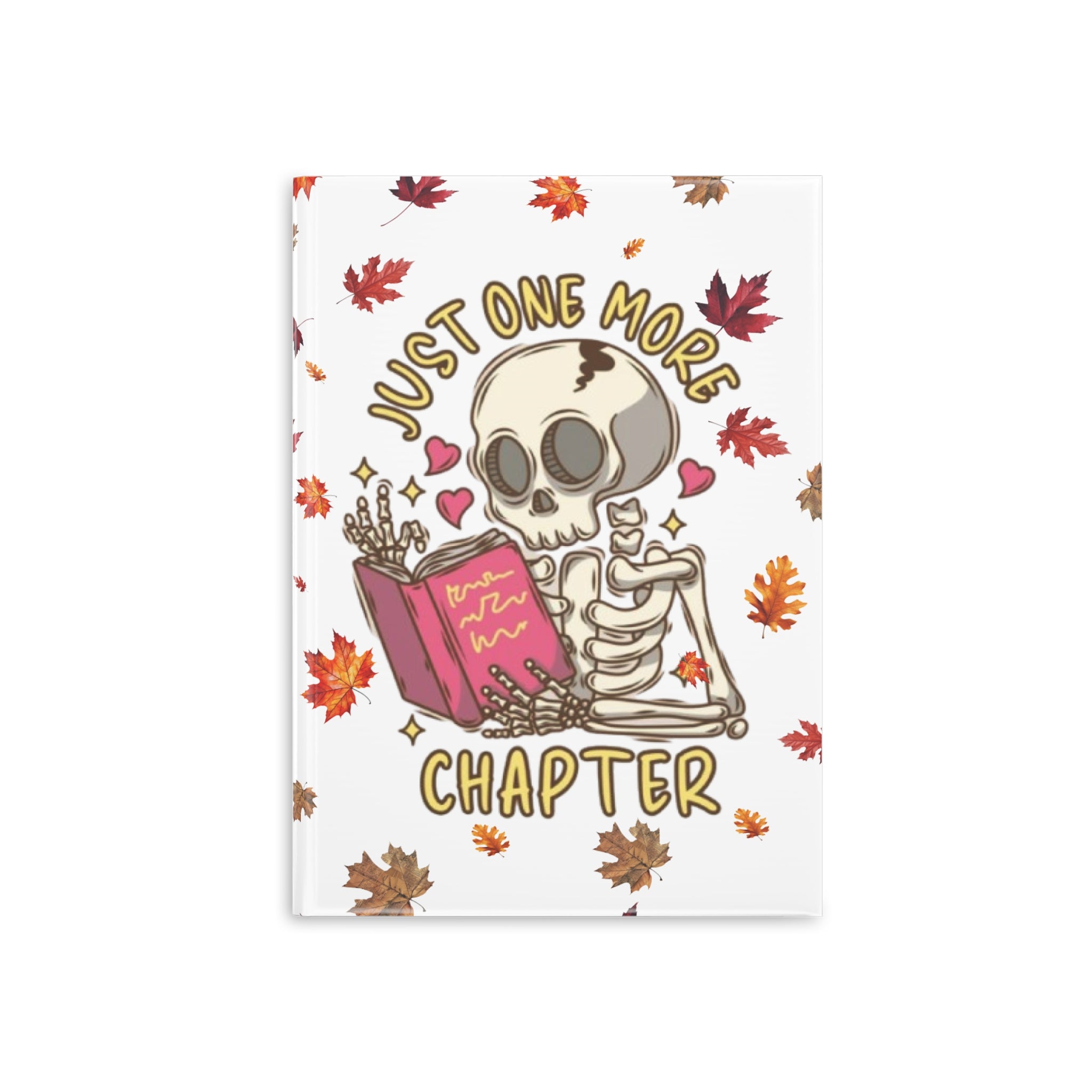 "Just One More Chapter" Puffy Cover Notebook – Fall & Halloween