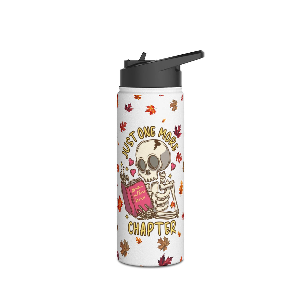"Just One More Chapter" Stainless Steel Water Bottle – Standard Lid