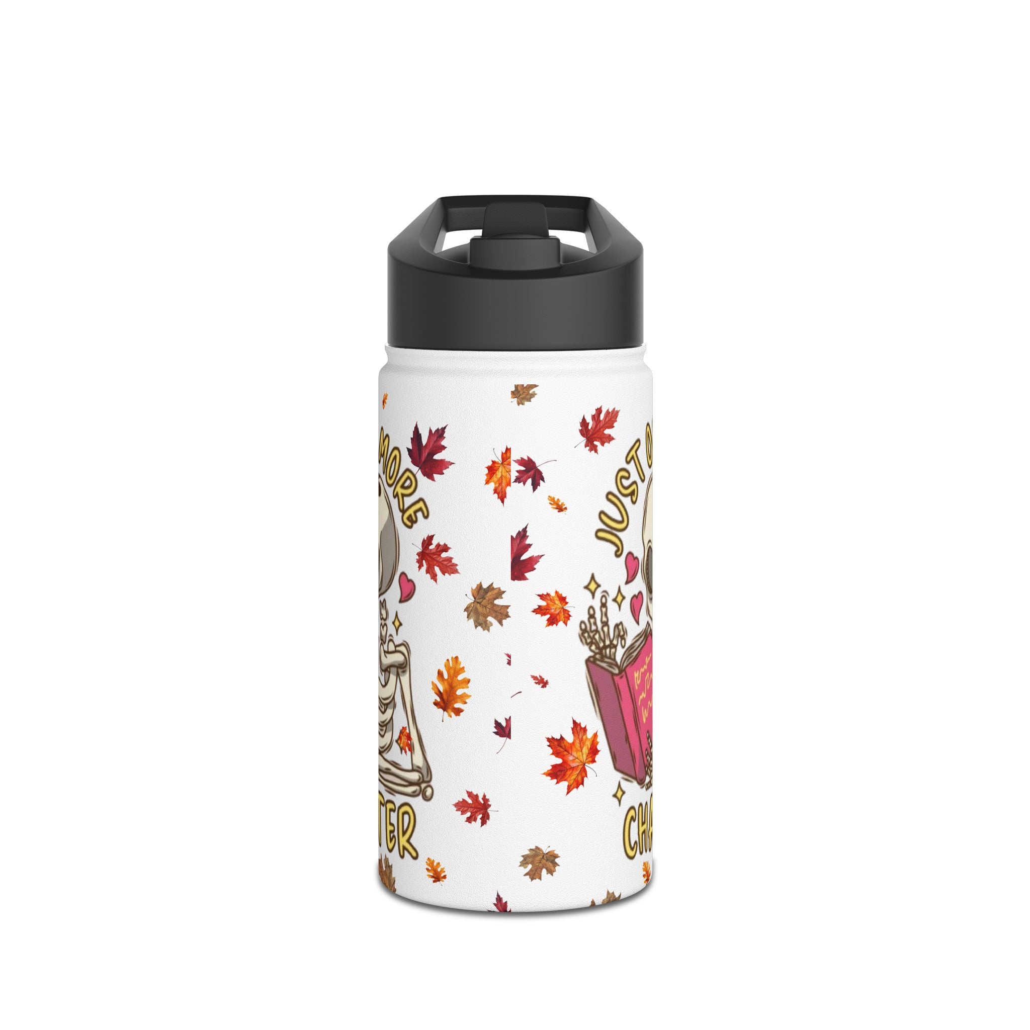"Just One More Chapter" Stainless Steel Water Bottle – Standard Lid