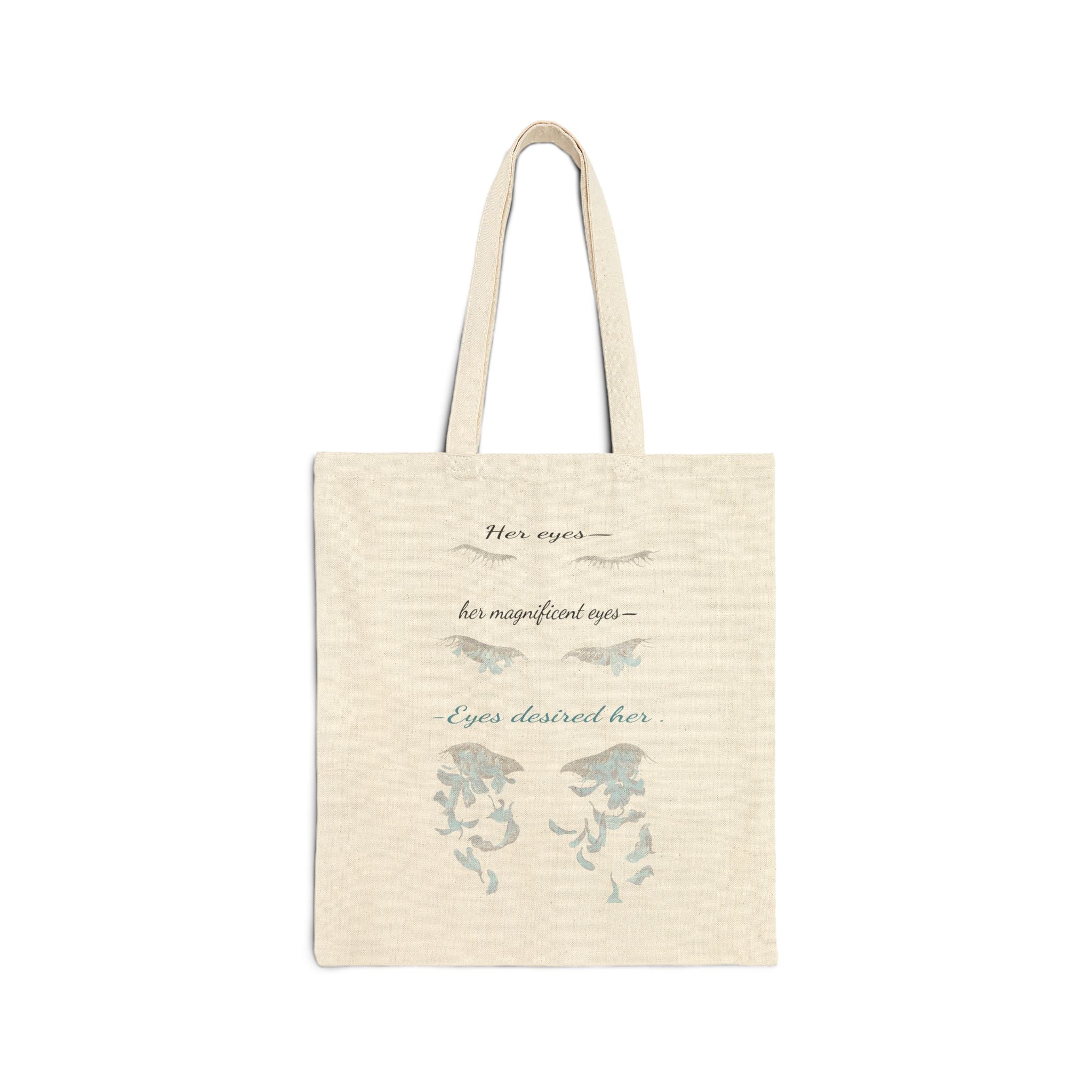 Inspirational Cotton Canvas Tote Bag - Eco-Friendly, Reusable Shopping Tote, Perfect for Everyday Use, Gift for Her, Motivational Quote Bag
