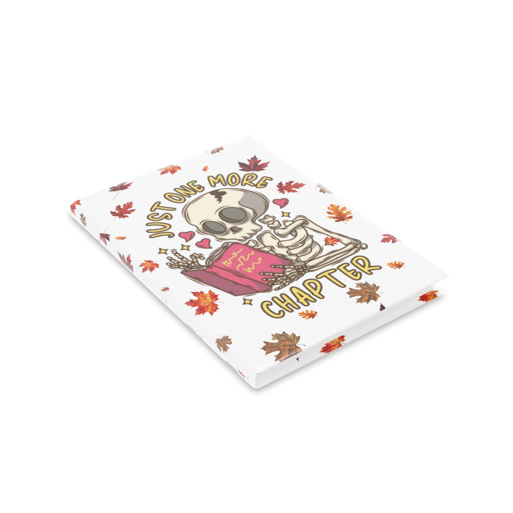 "Just One More Chapter" Puffy Cover Notebook – Fall & Halloween