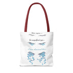 Bohemian Tote Bag with Inspirational Quote, Stylish Market Bag, Gift for Her, Eye-Catching Beach Bag, Motivational Art Tote