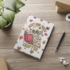 "Just One More Chapter" Puffy Cover Notebook – Fall & Halloween