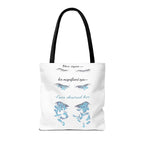 Bohemian Tote Bag with Inspirational Quote, Stylish Market Bag, Gift for Her, Eye-Catching Beach Bag, Motivational Art Tote