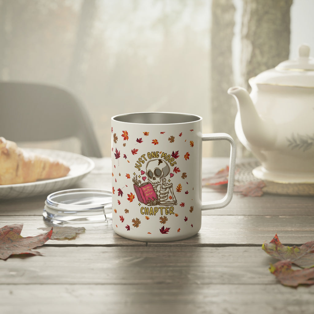 "Just One More Chapter" Autumn Coffee Cup – 10oz Cozy Mug