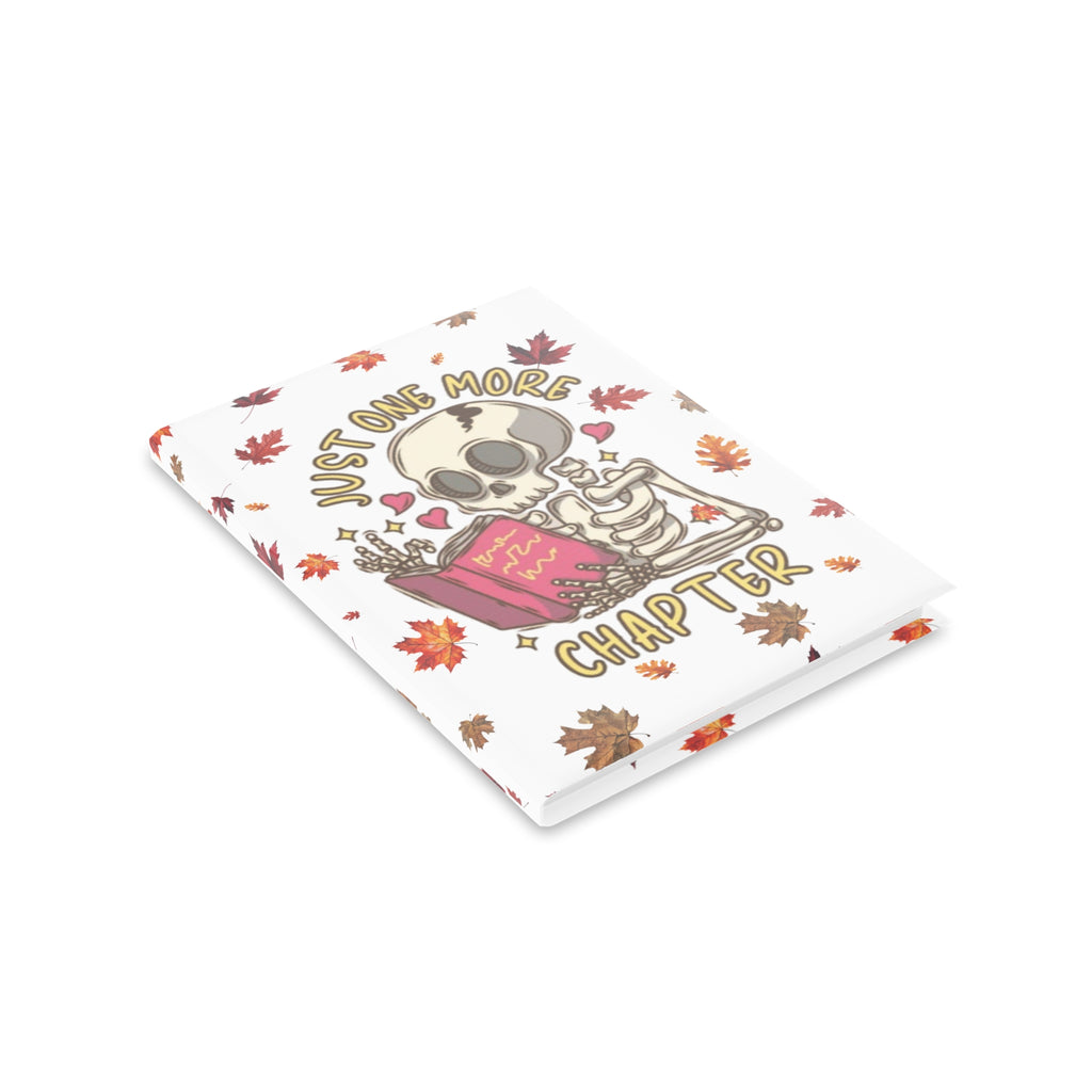 "Just One More Chapter" Puffy Cover Notebook – Fall & Halloween