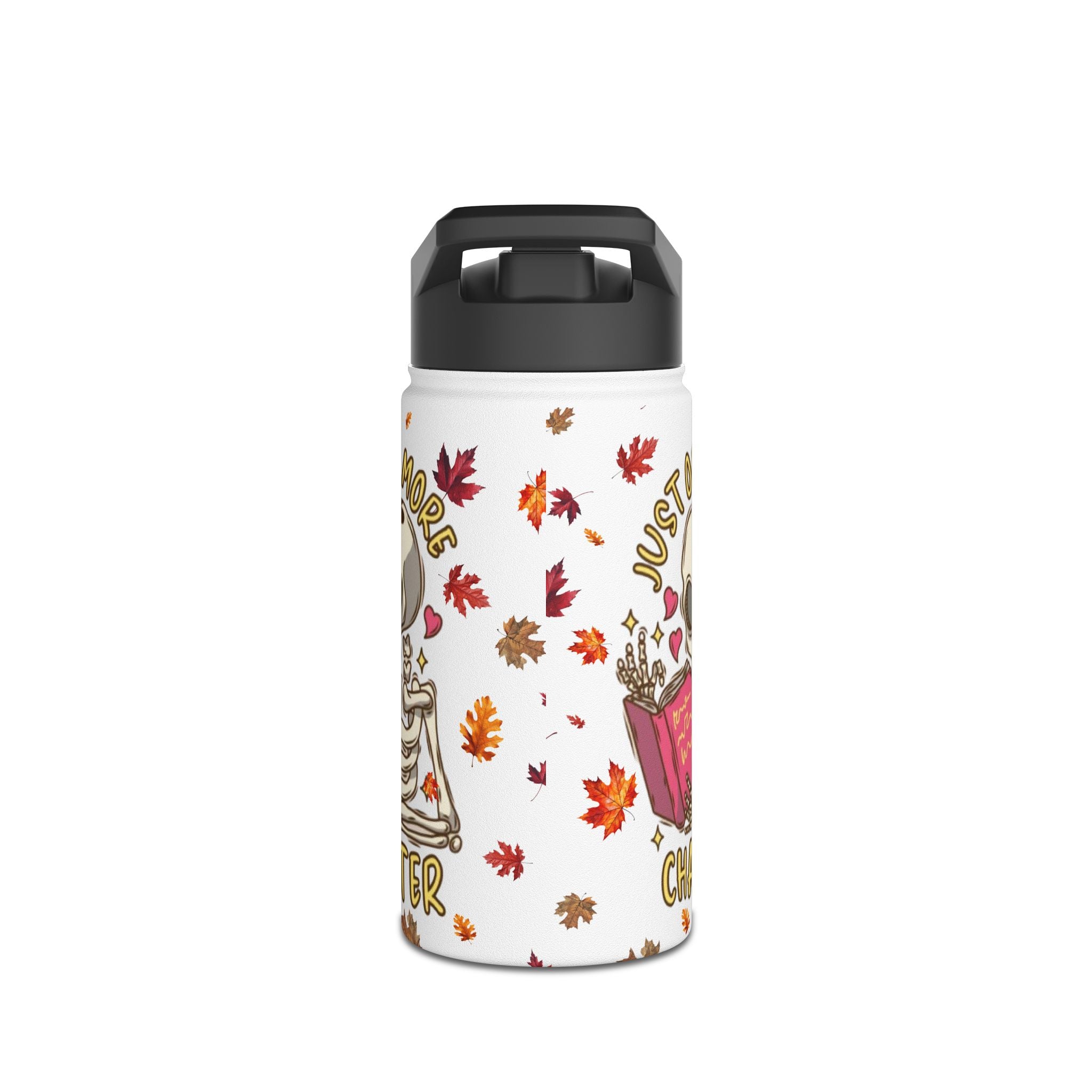 "Just One More Chapter" Stainless Steel Water Bottle – Standard Lid