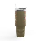 "Just One More Chapter" Skeleton Travel Mug – Autumn Leaves 40oz