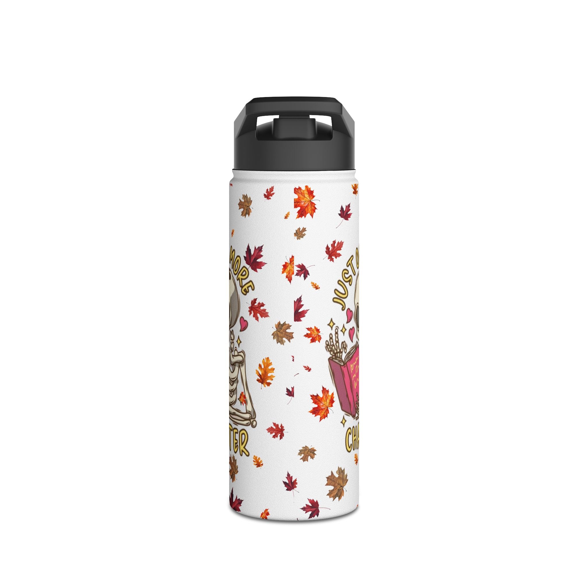 "Just One More Chapter" Stainless Steel Water Bottle – Standard Lid