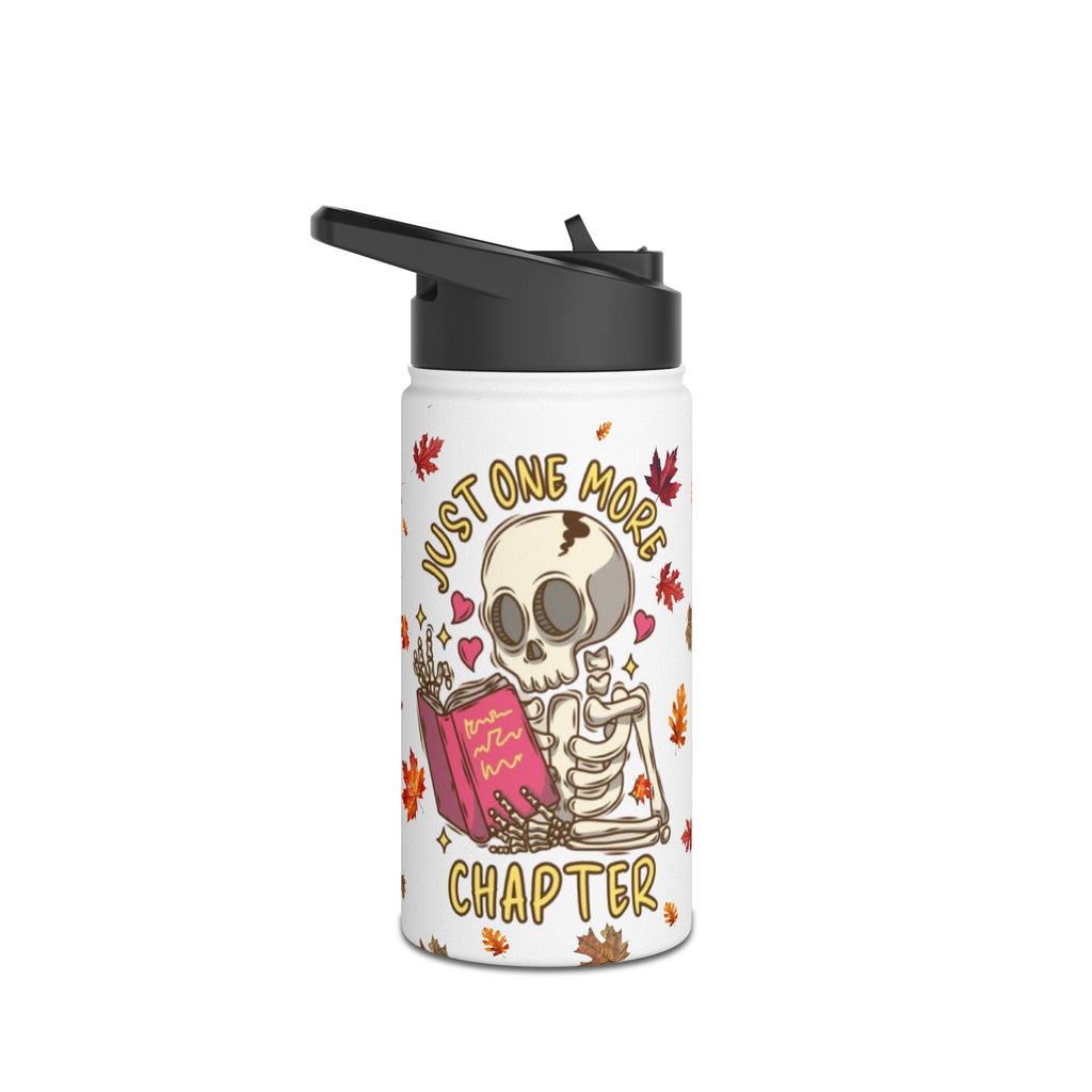 "Just One More Chapter" Stainless Steel Water Bottle – Standard Lid