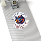 "I Need More Books" Stickers – Cute Cats for Book Lovers