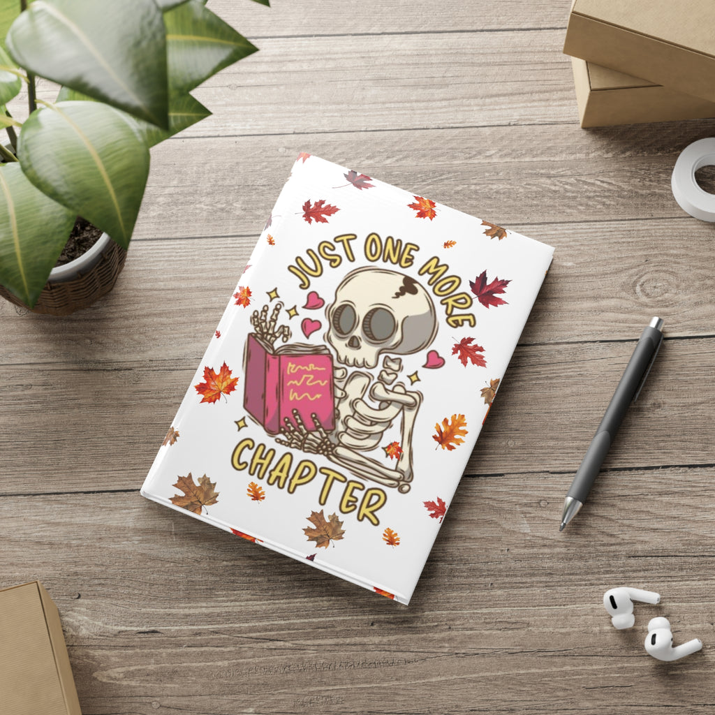 "Just One More Chapter" Puffy Cover Notebook – Fall & Halloween