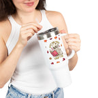"Just One More Chapter" Skeleton Travel Mug – Autumn Leaves 40oz