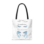Bohemian Tote Bag with Inspirational Quote, Stylish Market Bag, Gift for Her, Eye-Catching Beach Bag, Motivational Art Tote