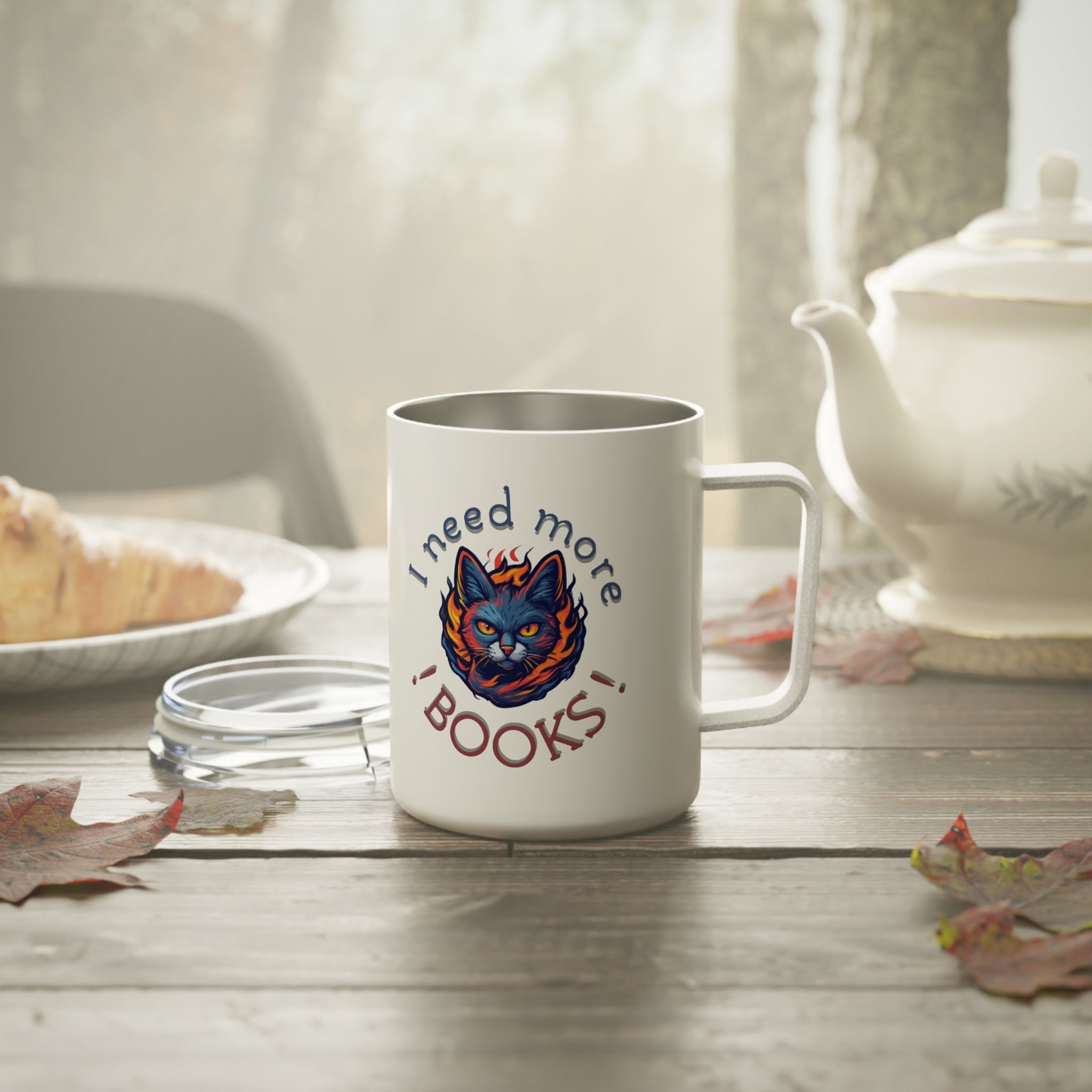 "I Need More Books" 10oz Mug – Reader & Coffee Lover Gift