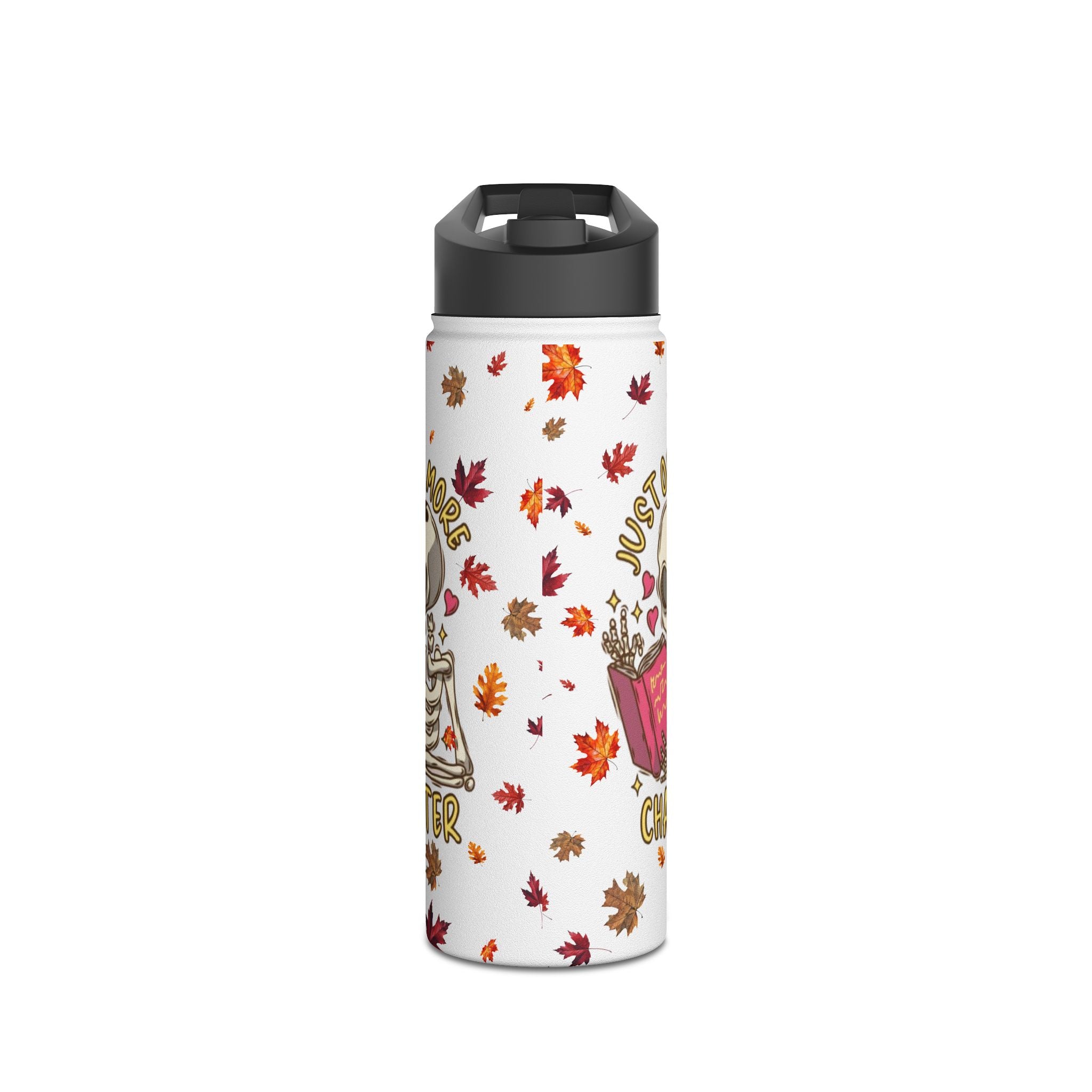 "Just One More Chapter" Stainless Steel Water Bottle – Standard Lid
